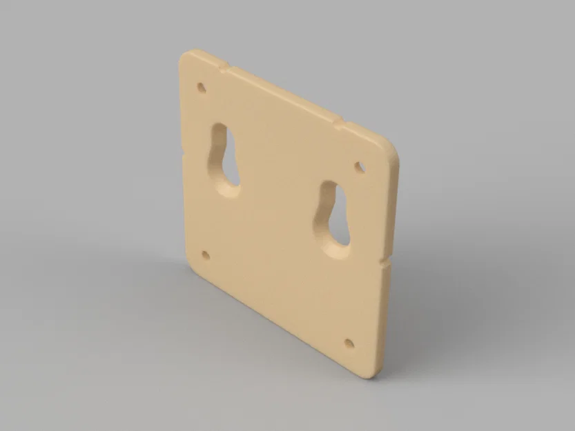 Tấm VESA 75x75mm cố định (Vesa mount plate 75x75mm fixed) - Image 2