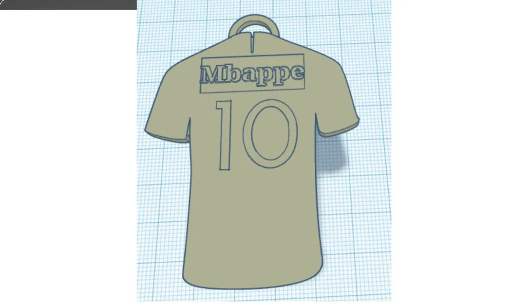 Móc khóa áo đấu Kylian Mbappe số 10 - Phụ kiện cho Fan hâm mộ - Image 1
