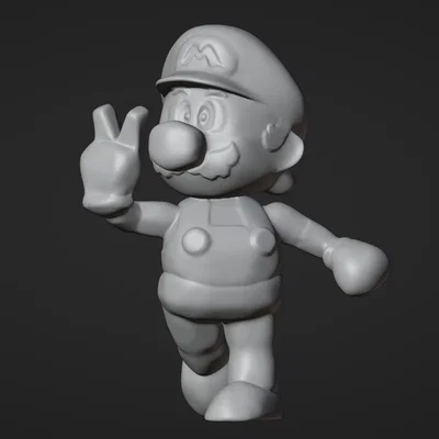 Mô hình 3D Super Mario 64 cổ điển - In 3D tượng Mario cực đẹp