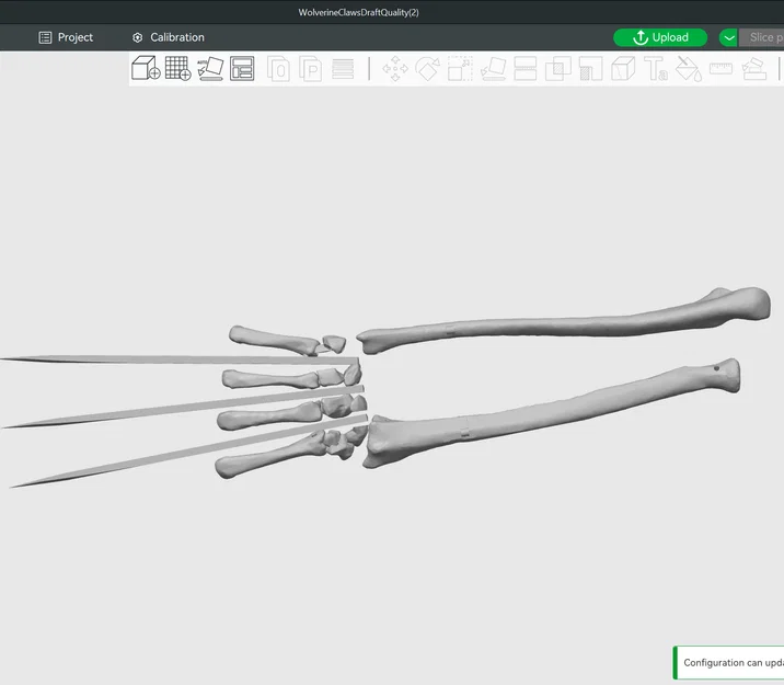 Mô hình 3D Cẳng tay và Móng vuốt Wolverine từ phim Deadpool 3 - Image 2