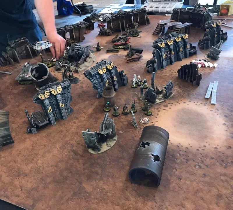 Bộ 18 Mô Hình Địa Hình Đổ Nát Rubble Terrain Cho Wargame Sci-Fi
