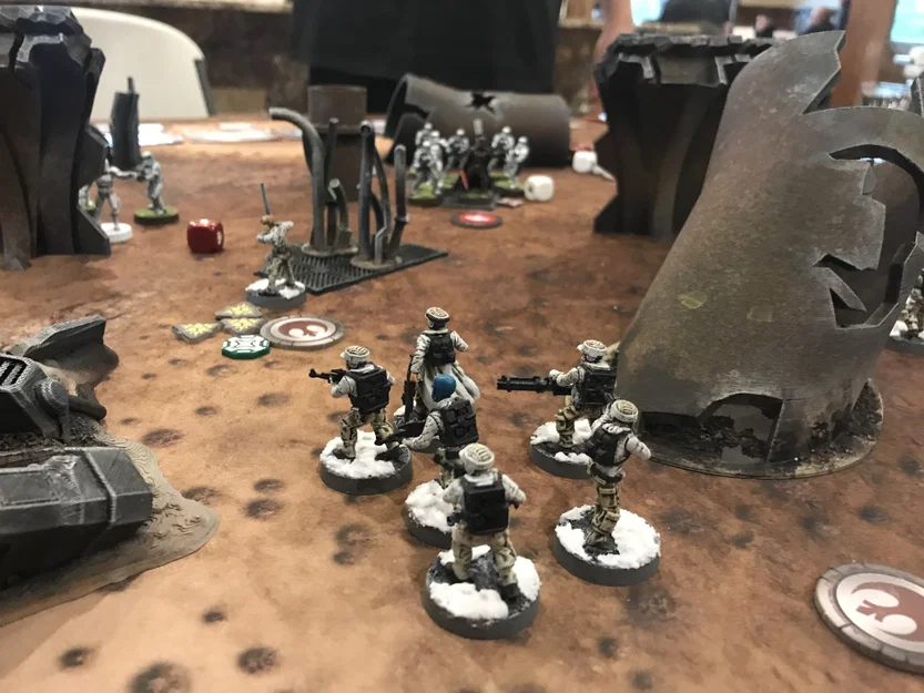 Bộ 18 Mô Hình Địa Hình Đổ Nát Rubble Terrain Cho Wargame Sci-Fi - Image 4