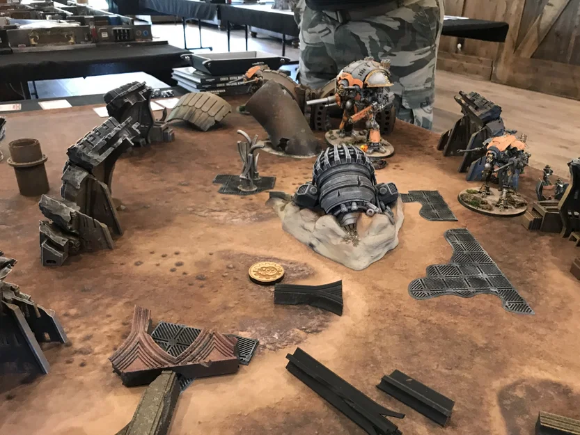Bộ 18 Mô Hình Địa Hình Đổ Nát Rubble Terrain Cho Wargame Sci-Fi - Image 8