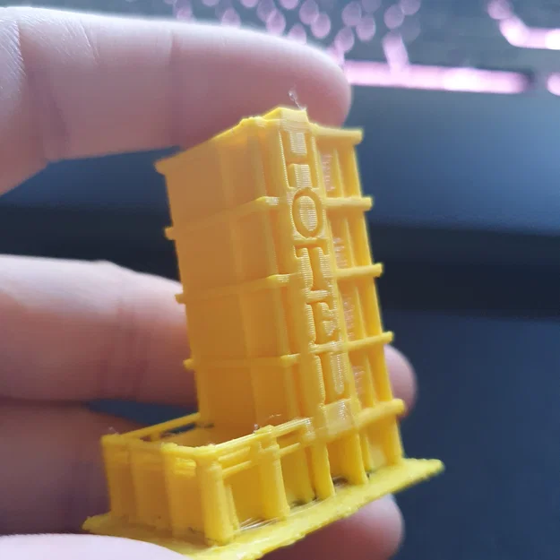 Mô hình tòa nhà khách sạn mini (Hotel Building) in 3D - Image 1