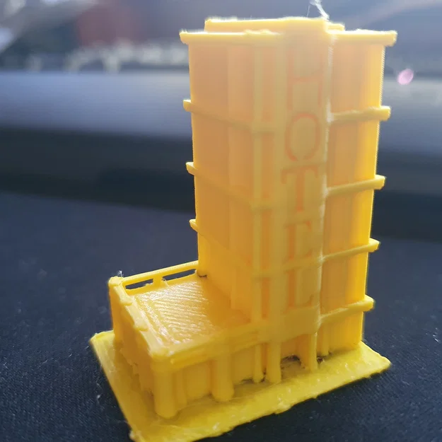 Mô hình tòa nhà khách sạn mini (Hotel Building) in 3D - Image 2