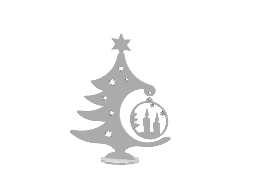 Mô hình cây thông Noel trang trí để bàn độc đáo - Image 1