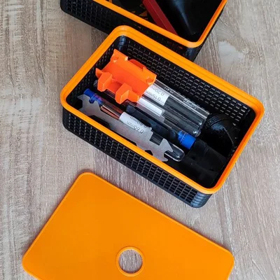 Hộp đựng phụ kiện máy in, xếp chồng được kèm nắp