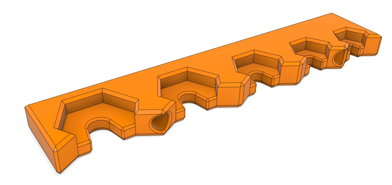 Giá treo/Organizer tường cho tua vít Wera Kraftform (3D printed) - Image 2