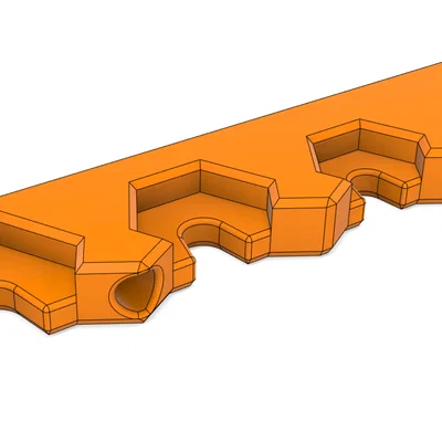 Giá treo/Organizer tường cho tua vít Wera Kraftform (3D printed)