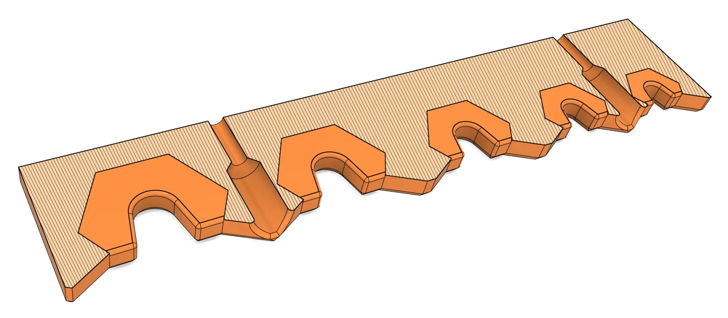 Giá treo/Organizer tường cho tua vít Wera Kraftform (3D printed) - Image 12