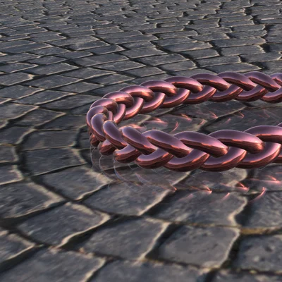 Mẫu vòng tay đan mắt xích thời trang in 3D độc đáo