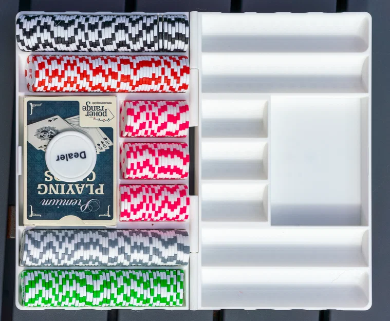 Bộ poker du lịch đa màu – Travel Edition (print in place) - Image 4