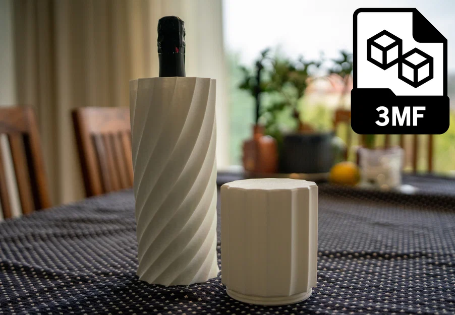Vỏ đựng rượu vang thiết kế xoắn ốc sang trọng (Spiral wine case) - Image 1
