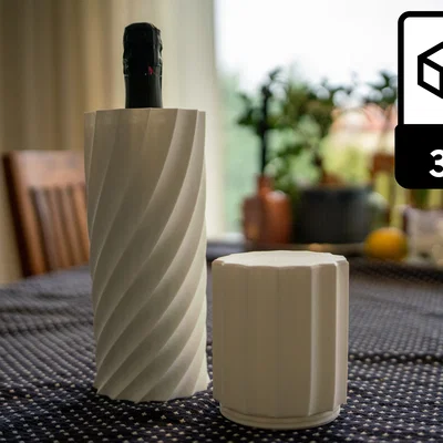 Vỏ đựng rượu vang thiết kế xoắn ốc sang trọng (Spiral wine case)