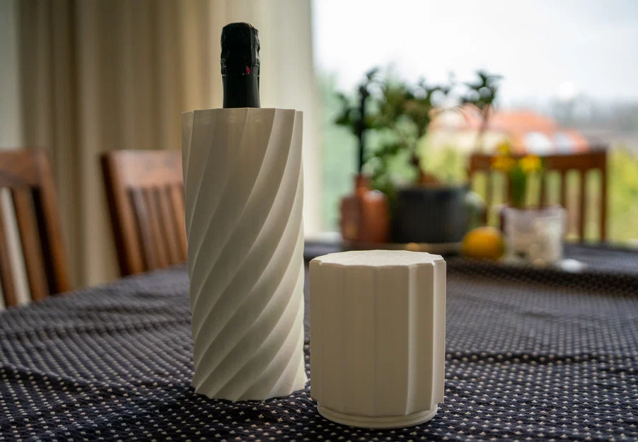 Vỏ đựng rượu vang thiết kế xoắn ốc sang trọng (Spiral wine case) - Image 2