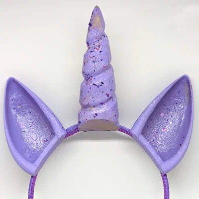 Băng Đô Tai Pony Kèm Sừng Unicorn (Cosplay/Costume)