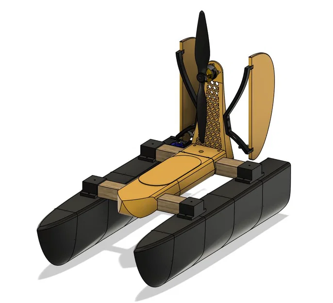 SeaRescue Catamaran – Thuyền RC in 3D đa dụng cho cứu hộ (Catamaran) - Image 3