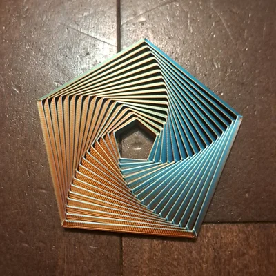 Fidget Pentagon – Ngũ giác telescoping print-in-place