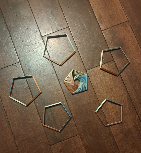 Fidget Pentagon – Ngũ giác telescoping print-in-place - Image 3