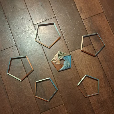 Fidget Pentagon – Ngũ giác telescoping print-in-place