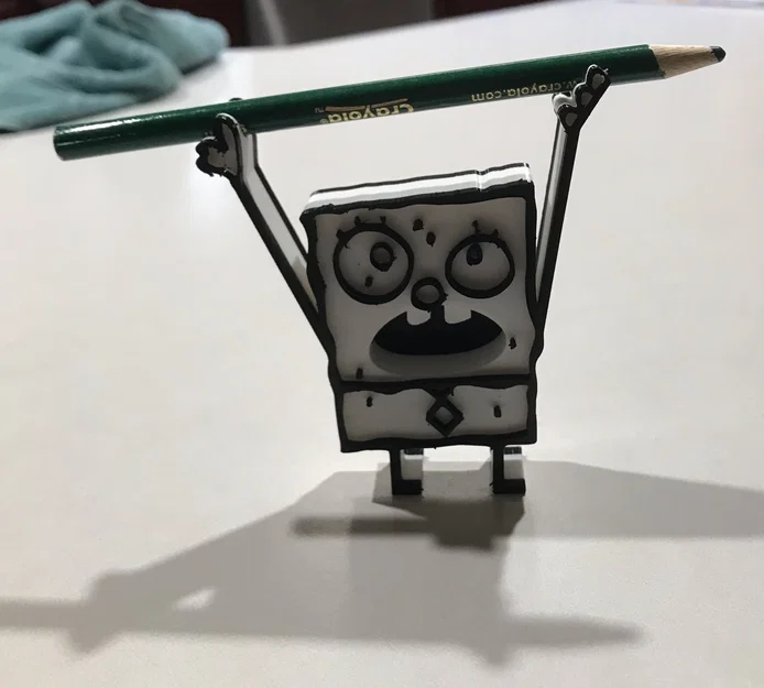 Ống cắm bút chì hình Doodlebob - Image 1