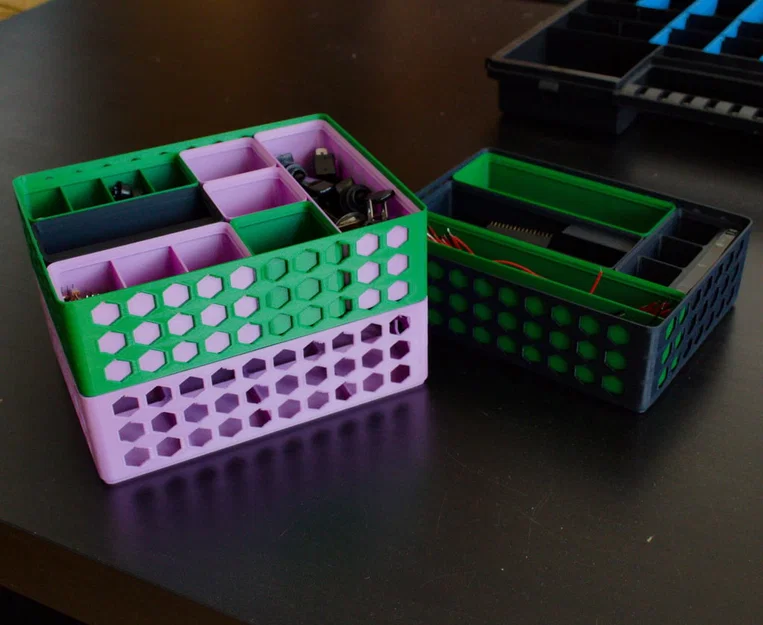 Gridfinity Baseplate Basket [PARAMETRIC] – Giỏ baseplate cho bin Gridfinity - Image 1