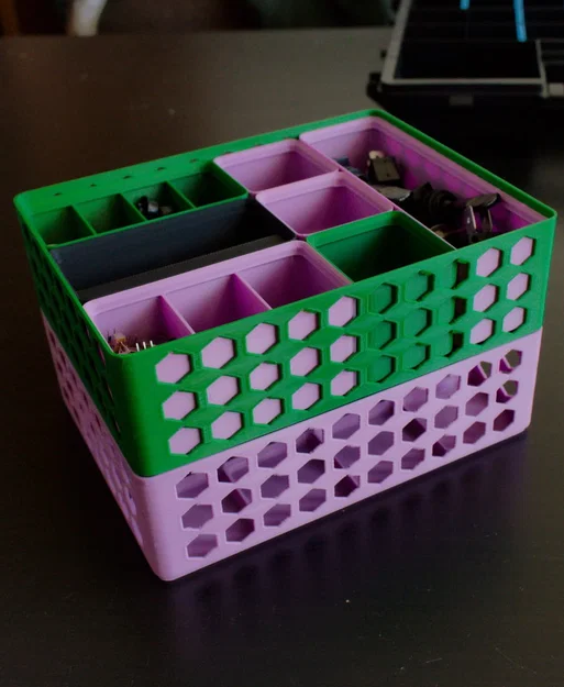 Gridfinity Baseplate Basket [PARAMETRIC] – Giỏ baseplate cho bin Gridfinity - Image 2