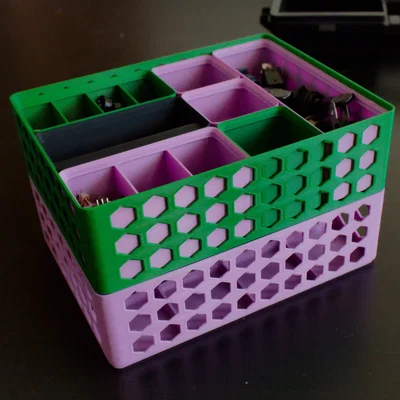 Gridfinity Baseplate Basket [PARAMETRIC] – Giỏ baseplate cho bin Gridfinity