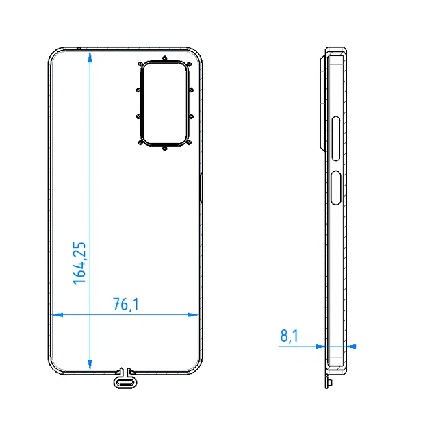 Ốp lưng Xiaomi Redmi Note 11 Pro 5G kèm nắp che USB‑C - Image 2
