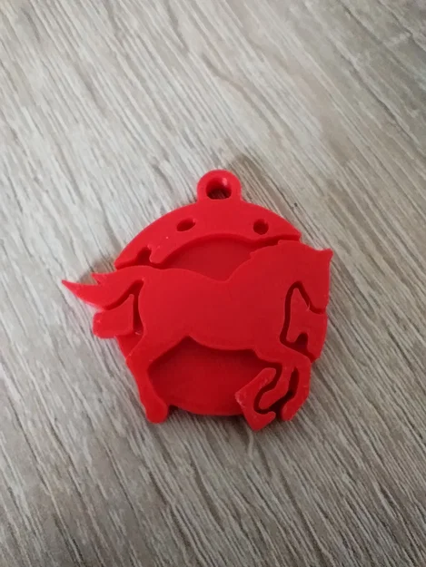 Móc khóa hình ngựa 3D độc đáo, thiết kế tinh tế cho chìa khóa - Image 1