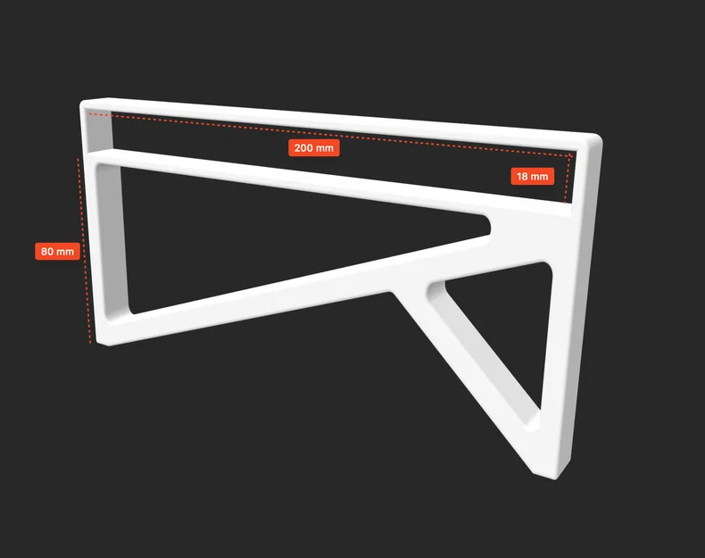 Chân đế 3D cho kệ màn hình (Monitor Stand Legs) DIY tiện lợi - Image 2