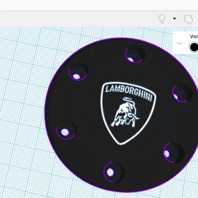 Nắp chụp vô lăng Logitech G29 G920 G923 logo Lamborghini cực chất
