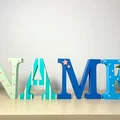 Bộ chữ dựng đứng tên tùy chỉnh 3D – 3D Custom Name Standing Letters Pack Vol.1 - Thumbnail 6