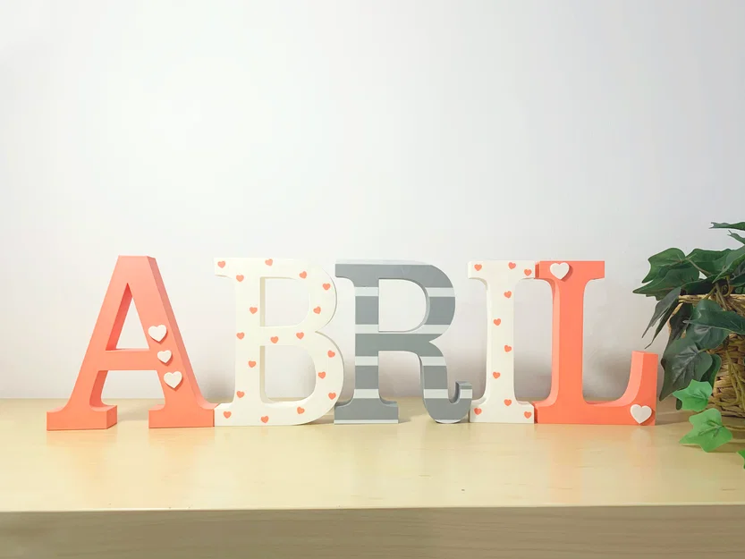 Bộ chữ dựng đứng tên tùy chỉnh 3D – 3D Custom Name Standing Letters Pack Vol.1 - Image 8