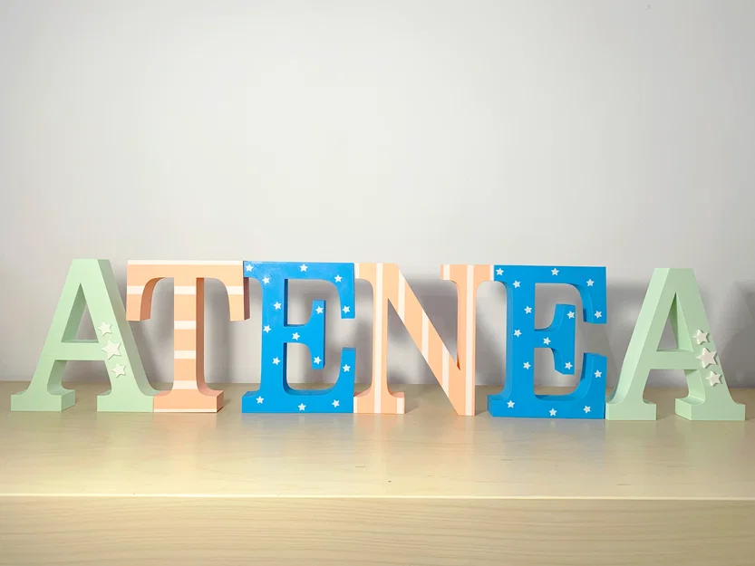 Bộ chữ dựng đứng tên tùy chỉnh 3D – 3D Custom Name Standing Letters Pack Vol.1 - Image 10