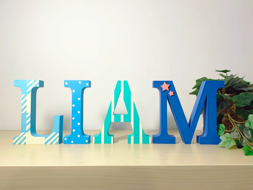 Bộ chữ dựng đứng tên tùy chỉnh 3D – 3D Custom Name Standing Letters Pack Vol.1 - Image 12