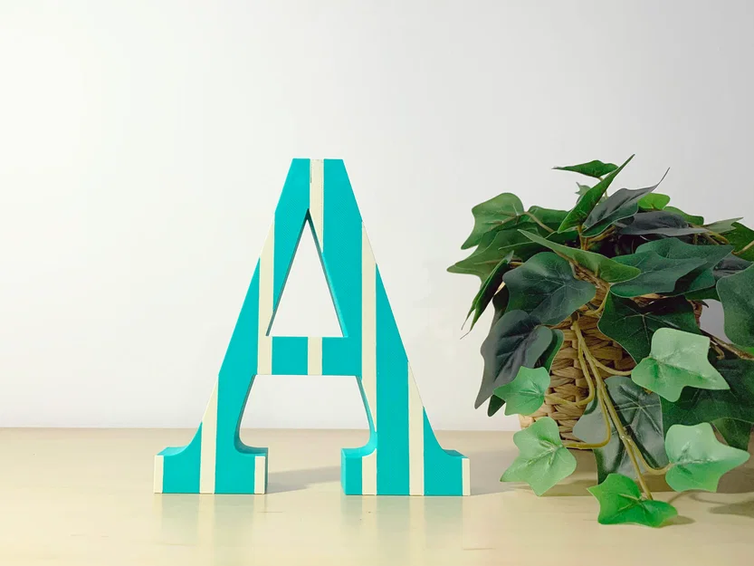 Bộ chữ dựng đứng tên tùy chỉnh 3D – 3D Custom Name Standing Letters Pack Vol.1 - Image 13