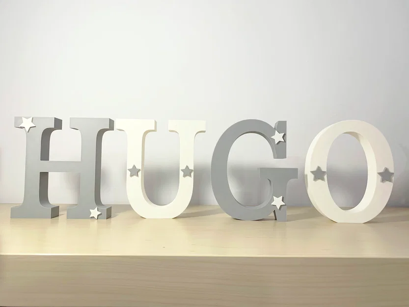 Bộ chữ dựng đứng tên tùy chỉnh 3D – 3D Custom Name Standing Letters Pack Vol.1 - Image 16