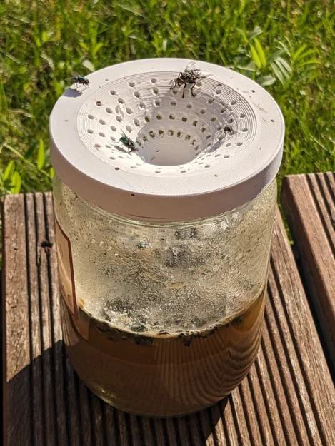 Bẫy ruồi nhà (House fly trap) vặn lên hũ 77.5 mm - Image 4