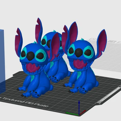 Mô hình 3D Stitch đa sắc - File in 3D đáng yêu cho mọi nhà
