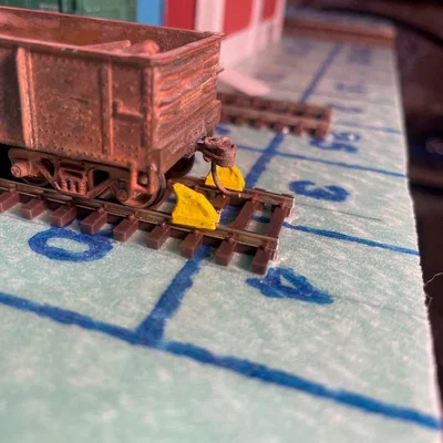 Chặn bánh xe tỉ lệ HO (HO Scale Wheel Stop)