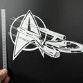 Art trang trí thùng PC Star Trek Enterprise NCC-1701 (Starfleet) bản in 3D - Thumbnail 4
