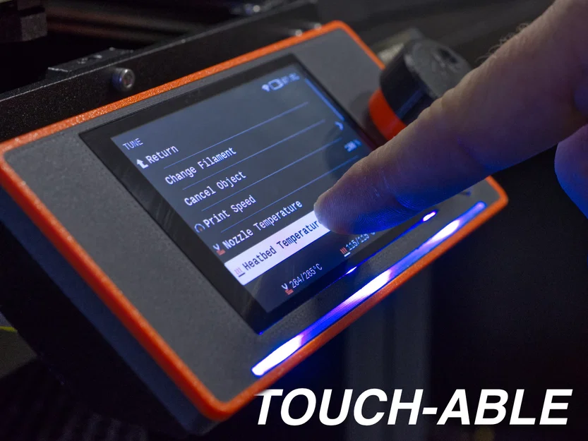 Nắp LCD mới cho Prusa XL/MK4/MK3.9/MK3.5 – tối ưu cho touch - Image 4