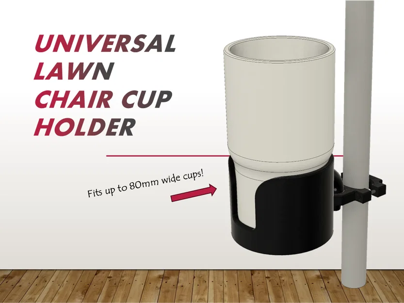 Giá để ly kẹp ghế xếp đa năng (Universal Lawn Chair Cup Holder) - Image 1