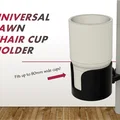 Giá để ly kẹp ghế xếp đa năng (Universal Lawn Chair Cup Holder) - Thumbnail 1
