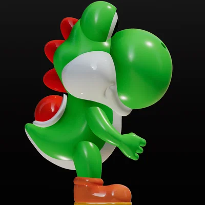 Mô hình 3D Yoshi từ Super Mario - Tải file STL miễn phí