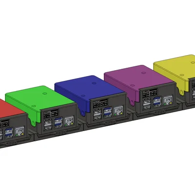 Cụm 1U Rackmount Cluster cho Raspberry Pi 3B+ / 4B (PoE)