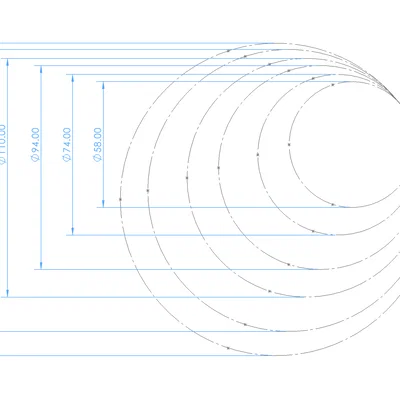 Thước đo BCD 5 tay (Bolt-Circle-Diameter) [Dụng cụ xe đạp]