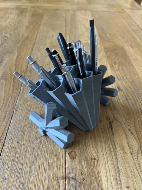 Ống cắm bút phong cách hình học - Image 4