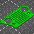 Móc khóa mô hình mặt nạ xe Jeep CJ-5/M38A1 độc đáo cho người yêu xe - Thumbnail 3